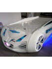 Кровать машина Tesla Star белая пластиковая